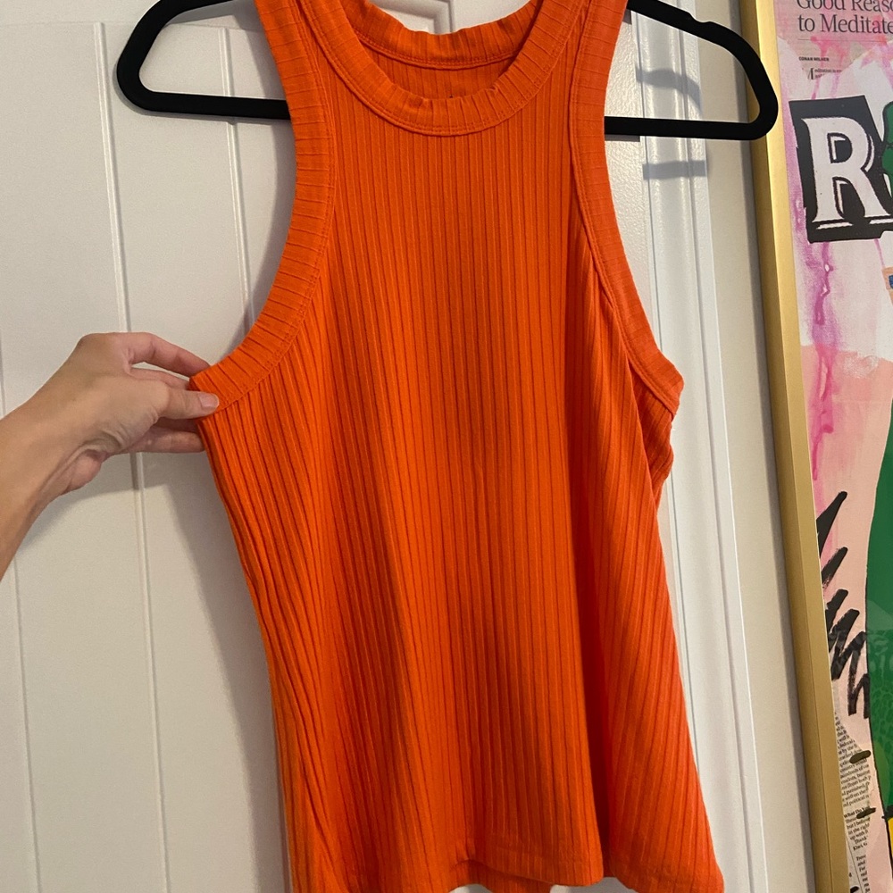 Orange Free People Movement Racerback Tank